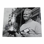 Jack Nicklaus Signed B&W Photo at The 1966 Open at Muirfield w/Letter - JSA ALOA