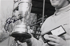 Jack Nicklaus Signed B&W Photo at The 1966 Open at Muirfield w/Letter - JSA ALOA
