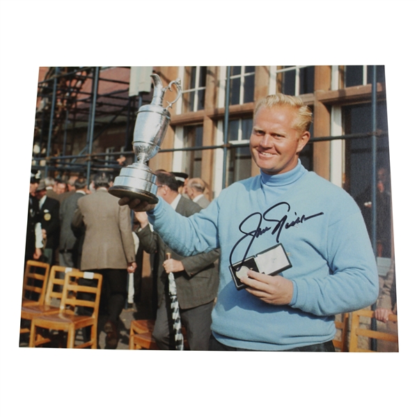 Jack Nicklaus Signed Photo at The 1966 Open at Muirfield w/Letter - JSA ALOA