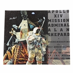 Astronaut Alan Shepard Signed Golf Shot On The Moon 25th Anniv. USGA Poster JSA ALOA