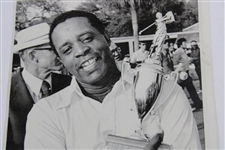 Lee Elder Holding The Monsanto Open Trophy 1974 Photo