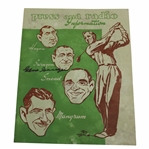 Gene Sarazen Signed Vintage Ted Drake Press & Radio Information Ad JSA ALOA