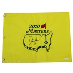 Dustin Johnson Signed 2020 Masters Embroidered Flag JSA #BB22444