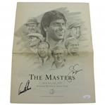 Arnold Palmer & Jack Nicklaus signed 1993 The Masters Newspaper Supplement JSA #BB46842
