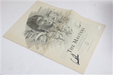 Arnold Palmer & Jack Nicklaus signed 1993 'The Masters' Newspaper Supplement JSA #BB46842