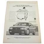 Arnold Palmer & Jack Nicklaus signed 1993 'The Masters' Newspaper Supplement JSA #BB46842