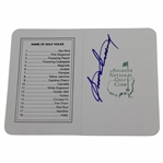 Sam Snead Signed Augusta National Golf Club Scorecard JSA ALOA