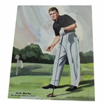 Jack Burke Signed MacGregor Advisory Staff Color Artistic Photo JSA ALOA