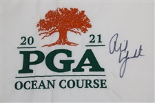 Phil Mickelson Signed 2021 PGA Championship Embroidered Flag JSA ALOA