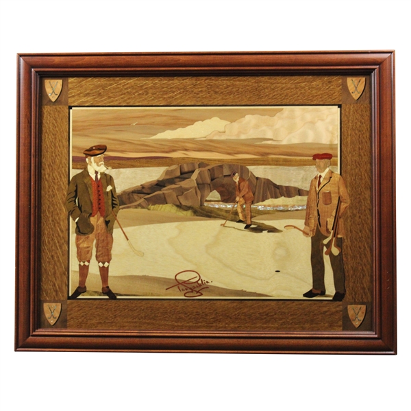 The Tony Jacklin Collection The Swilken Burn Engraved Wood Display