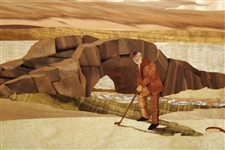 The Tony Jacklin Collection 'The Swilken Burn' Engraved Wood Display