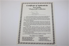 The Tony Jacklin Collection 'The Swilken Burn' Engraved Wood Display