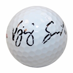 Vijay Singh Signed Titleist Masters Logo Golf Ball JSA ALOA