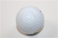 Vijay Singh Signed Titleist Masters Logo Golf Ball JSA ALOA