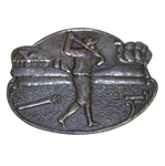 Sterling Silver Vintage Golfer Pin - Excellent Condition