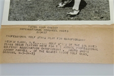 Johnny Farrell Original Wire Photo from 1923 PGA Championship at Pelham C.C.