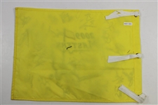 Michael Jordan, Gretzky & Sports Legends Signed 2009 Masters Flag JSA #YY19728