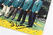 Masters Intl. Champs Seve, Langer, Lyle, Woosnam Olazabal & Faldo Signed Photo JSA ALOA