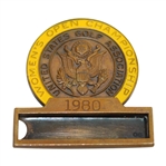 1980 Women’s U.S. Open Golf Championship Contestant Badge Richland CC Nashville Amy Alcott Winner
