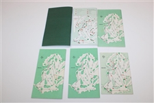 Five (5) Masters Tournament Spectator Guides - 1973, 1975, 1978, 1987, 1997 & 2022