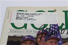 Arnold Palmer’s Personal 1996 Presidents Cup Golf Week Magazine Signed JSA ALOA