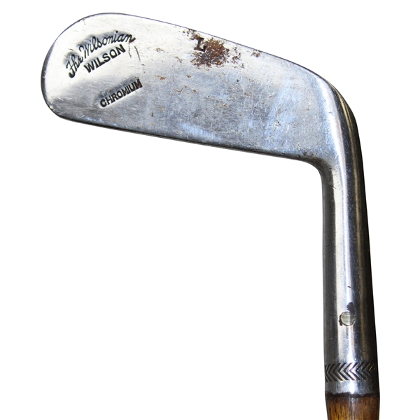 The Wilsonian L Chromium Aim Rite Hickory Putter