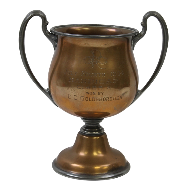 1904 July Fourth Handicap Class A Trophy Won by C.C. Goldsborough