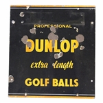 Professional Dunlop Extra Length Golf Balls Metal Broadside Advertising Sign