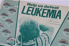 'Help Us Defeat Leukemia' Jack Nicklaus Image Promotional/Advertisement Coins Card