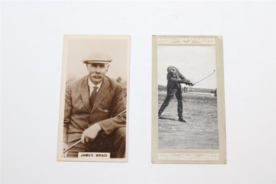 Two (2) James Braid Tobacco Golf Cards - Marsuma Co. & Millhoff & Co.