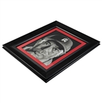 Original Hand Drawn Tiger Woods Picture with Graphite, Charcoal & Paint by Artist Jon Slagh - Framed