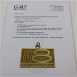 Champion Danny Edwards' 1971 Big 8 Conference 1st Place Golf Medal