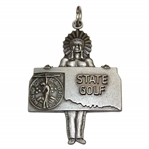 1968 Oklahoma OHSAA State Golf Medal Class A 2-Ball 2nd Place Chief Medal