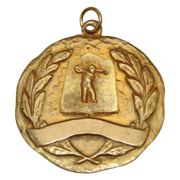 Danny Edwards Unmarked Pre-Swing Golfer Medallion - Undated