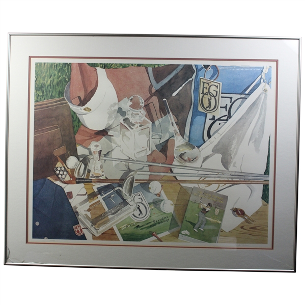 Ltd Ed #1/1700 EGO-Pro-Am Tournament Lithograph Signed by Artist B. Turner - Framed