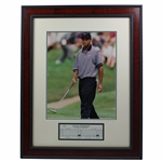 Tiger Woods Signed Actual Match Used 1st Rd 1996 BC Open Scorecard - 4th Pro Start JSA #BB77878