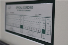 Tiger Woods Signed Actual Match Used 1st Rd 1996 BC Open Scorecard - 4th Pro Start JSA #BB77878