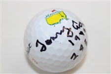 Tommy Aaron Signed Masters Logo Golf Ball with Year Won & Score JSA ALOA