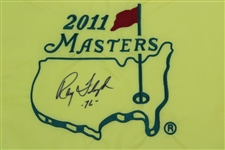 Ray Floyd Signed 2011 Masters Embroidered Flag with '76' JSA ALOA