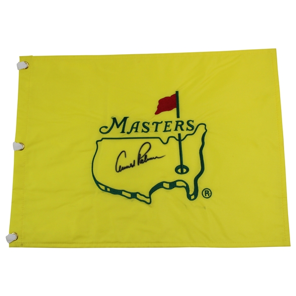Arnold Palmer Signed Undated Masters Embroidered Flag JSA ALOA