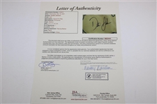Dustin Johnson Signed 2020 Masters Embroidered Flag JSA #BB22443