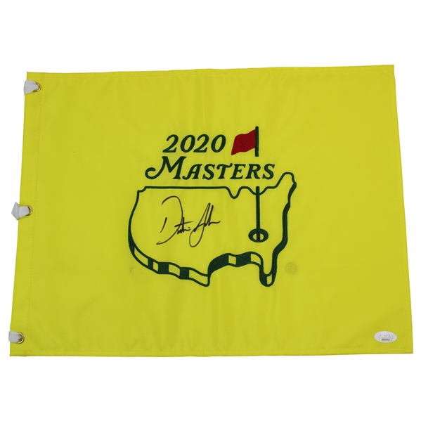 Dustin Johnson Signed 2020 Masters Embroidered Flag JSA #BB22442