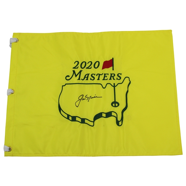 Jack Nicklaus Signed 2020 Masters Embroidered Flag JSA ALOA