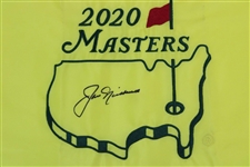 Jack Nicklaus Signed 2020 Masters Embroidered Flag JSA ALOA