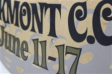 1973 US Open at Oakmont CC Large Tournament Used Welcome Sign - 43 Diameter!