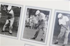 Ben Hogan Signed Swing Sequence Photos Framed PSA #AN06410