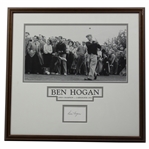 Ben Hogan Signed 1953 Open Champion Framed Display PSA #AN06409