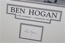 Ben Hogan Signed 1953 Open Champion Framed Display PSA #AN06409