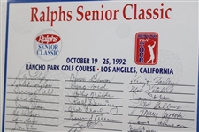1992 Ralphs Senior Classic Field Signed Poster Framed JSA ALOA