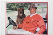Sam Snead Signed Poster With His Dog PSA #AM60539